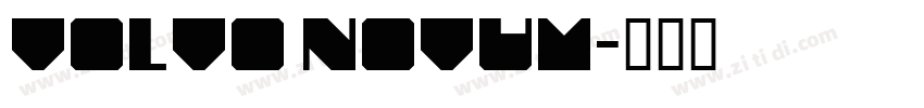volvo novum字体转换